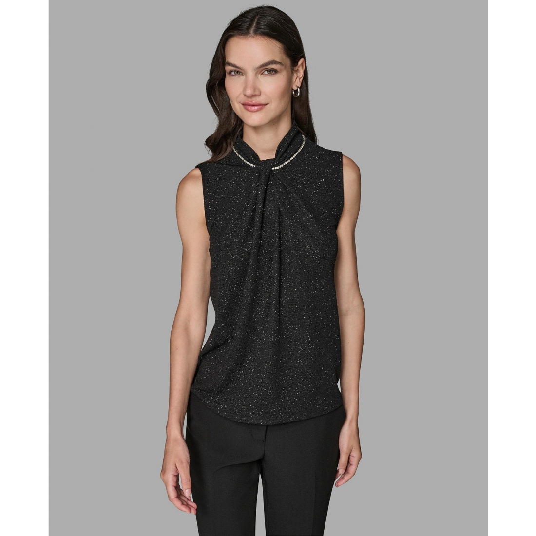 'Sleeveless Novelty Knit Top' pour Femmes