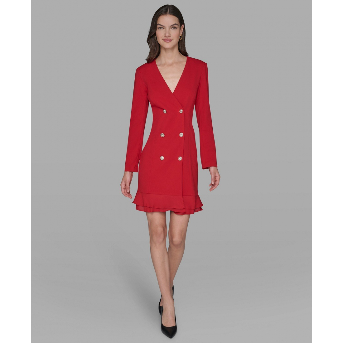 'Double-Breasted Jacket Dress' pour Femmes