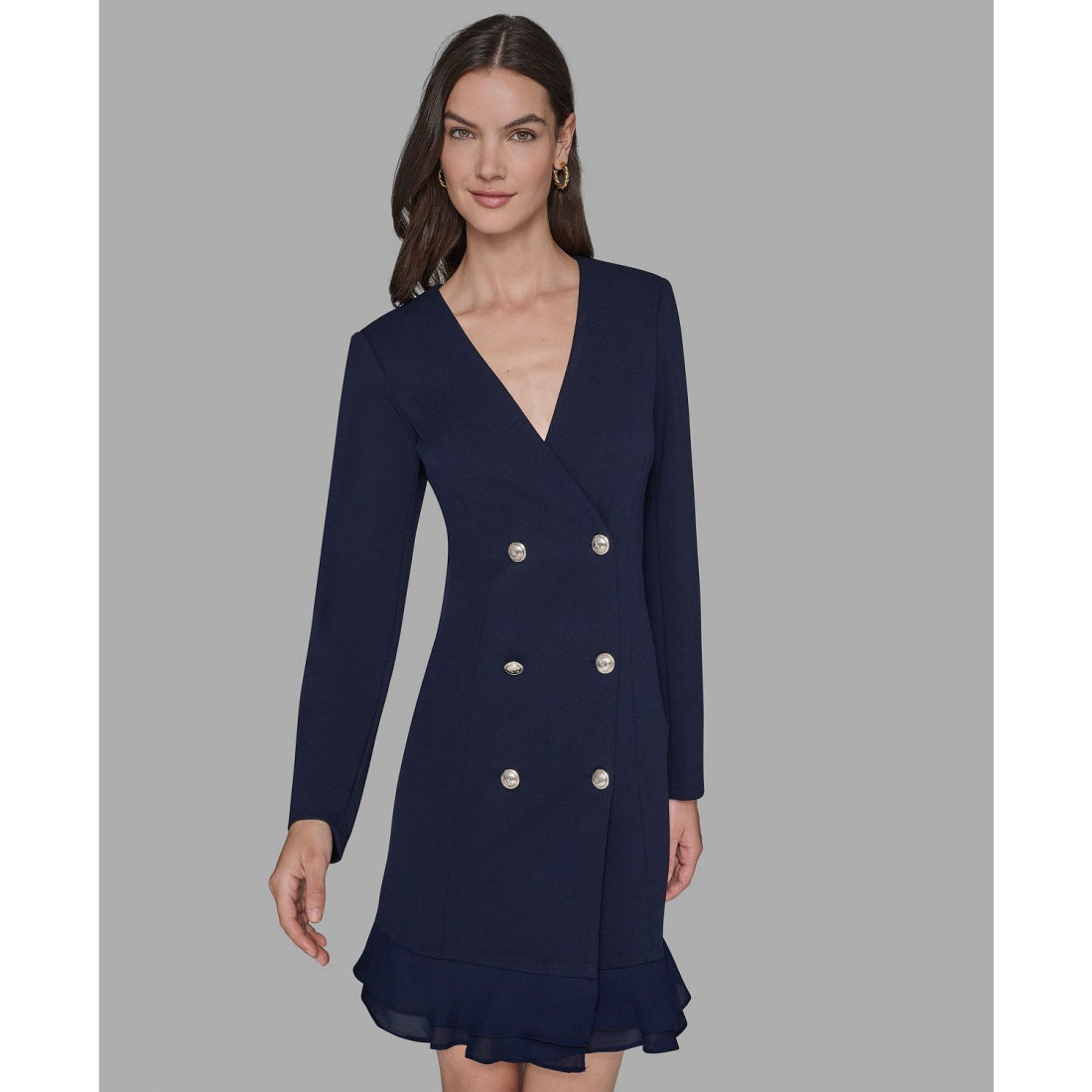 'Double-Breasted Jacket Dress' pour Femmes