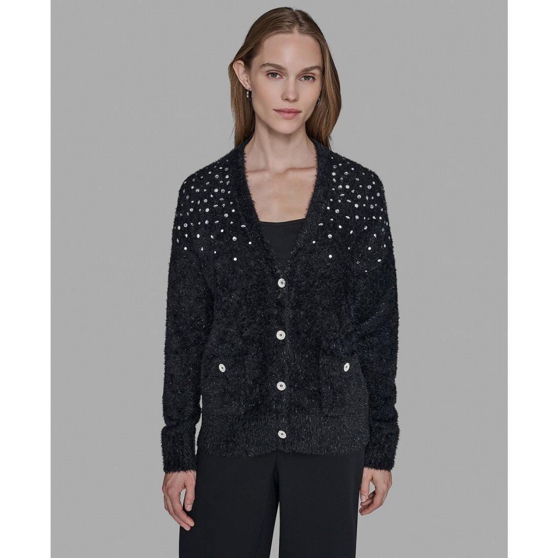 'V-Neck Cardigan' pour Femmes