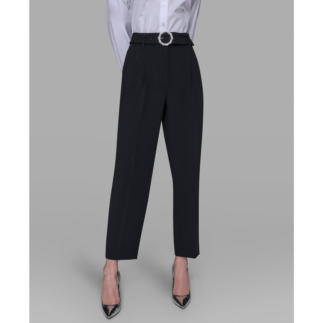 'Embellished Belt Pants' pour Femmes