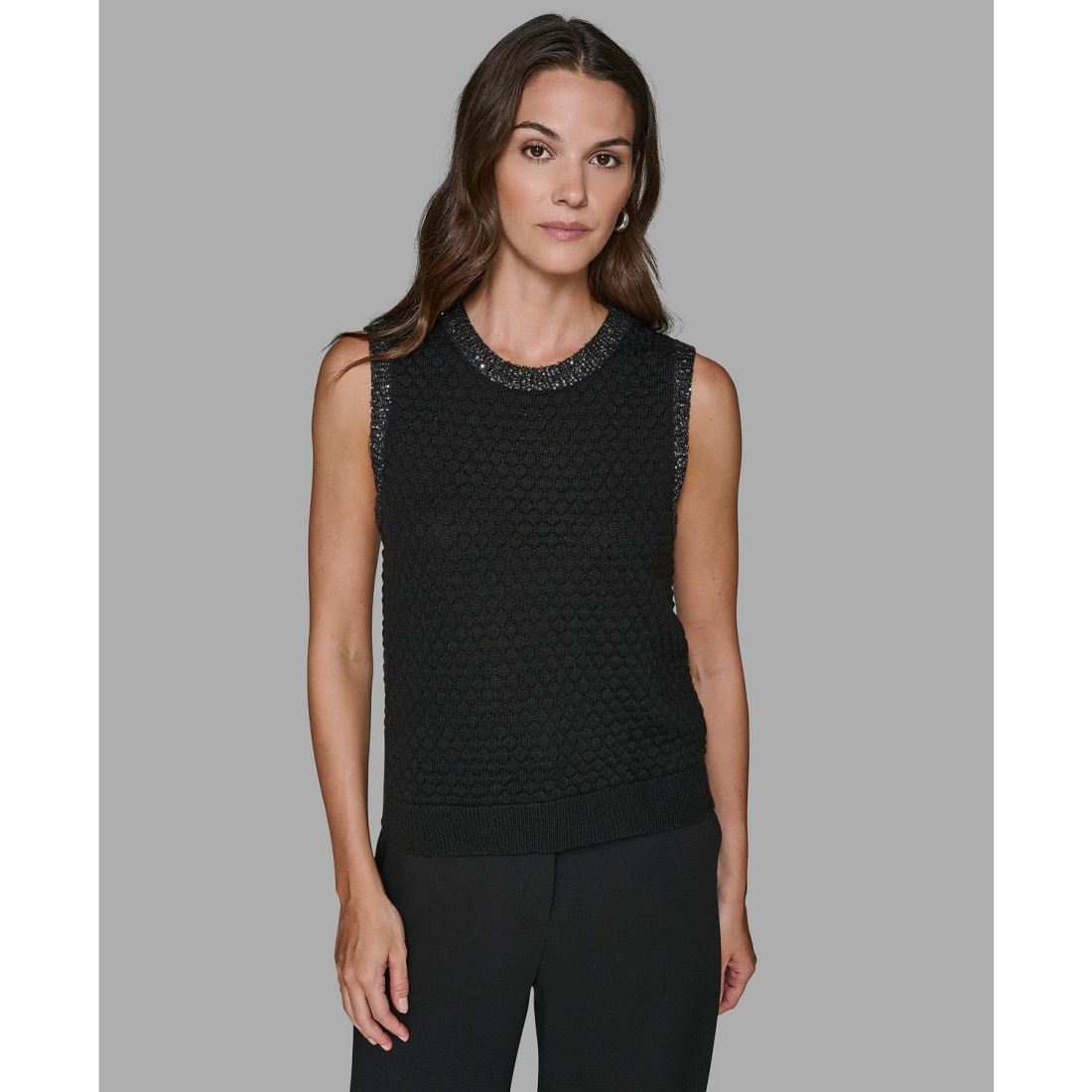 'Crewneck Textured Sweater' pour Femmes