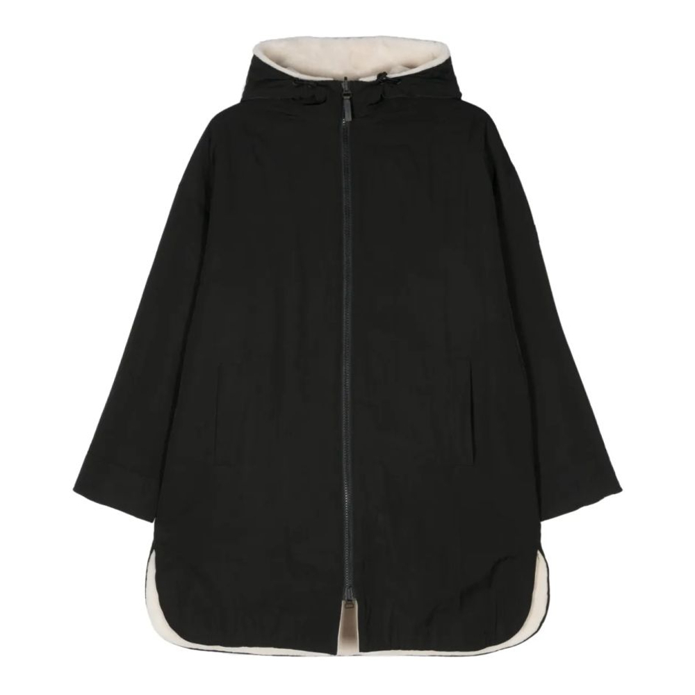 Manteau 'Reversible Logo-Patch Shearling' pour Femmes