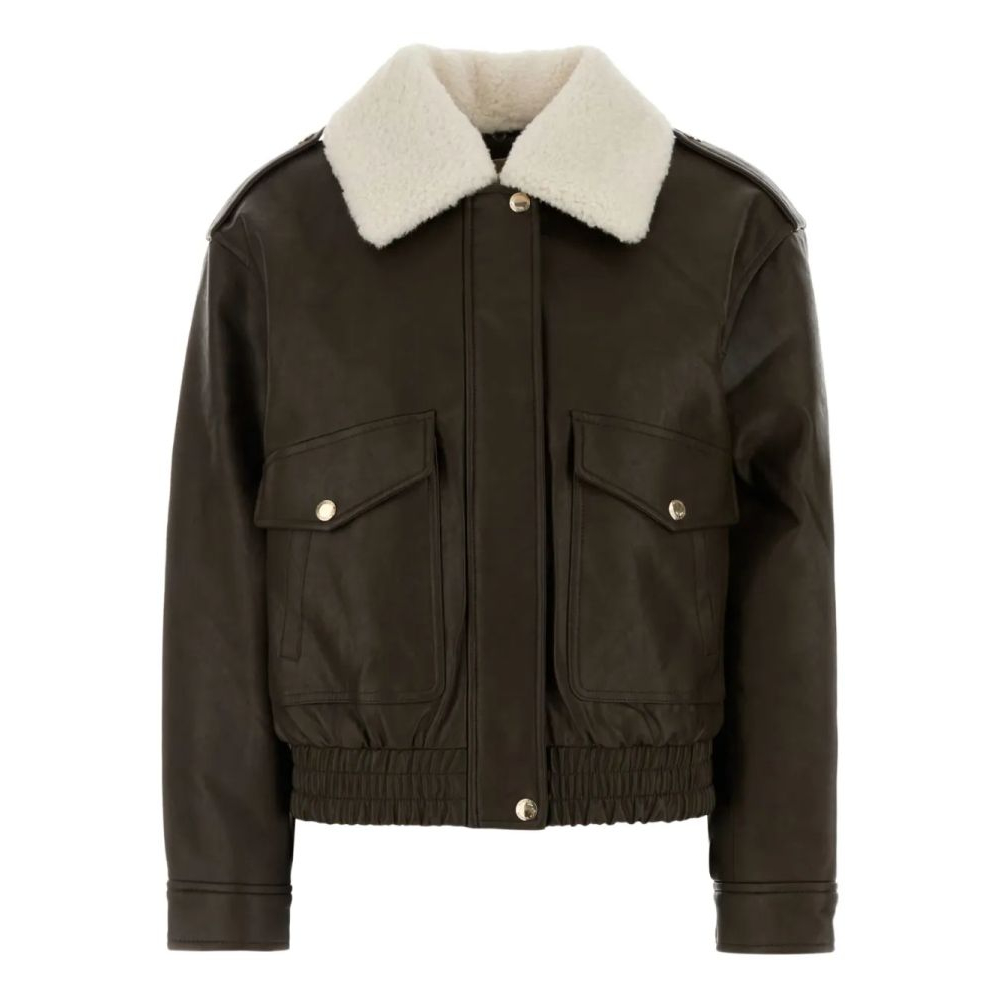 Veste 'Long-Sleeve Shearling-Collar' pour Femmes