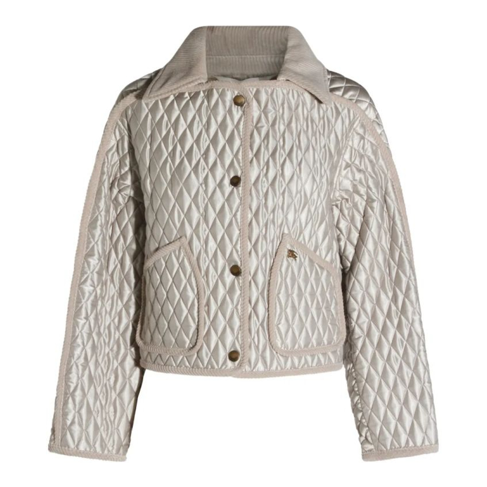 Veste 'Floriston Quilted Corduroy-Trimmed' pour Femmes