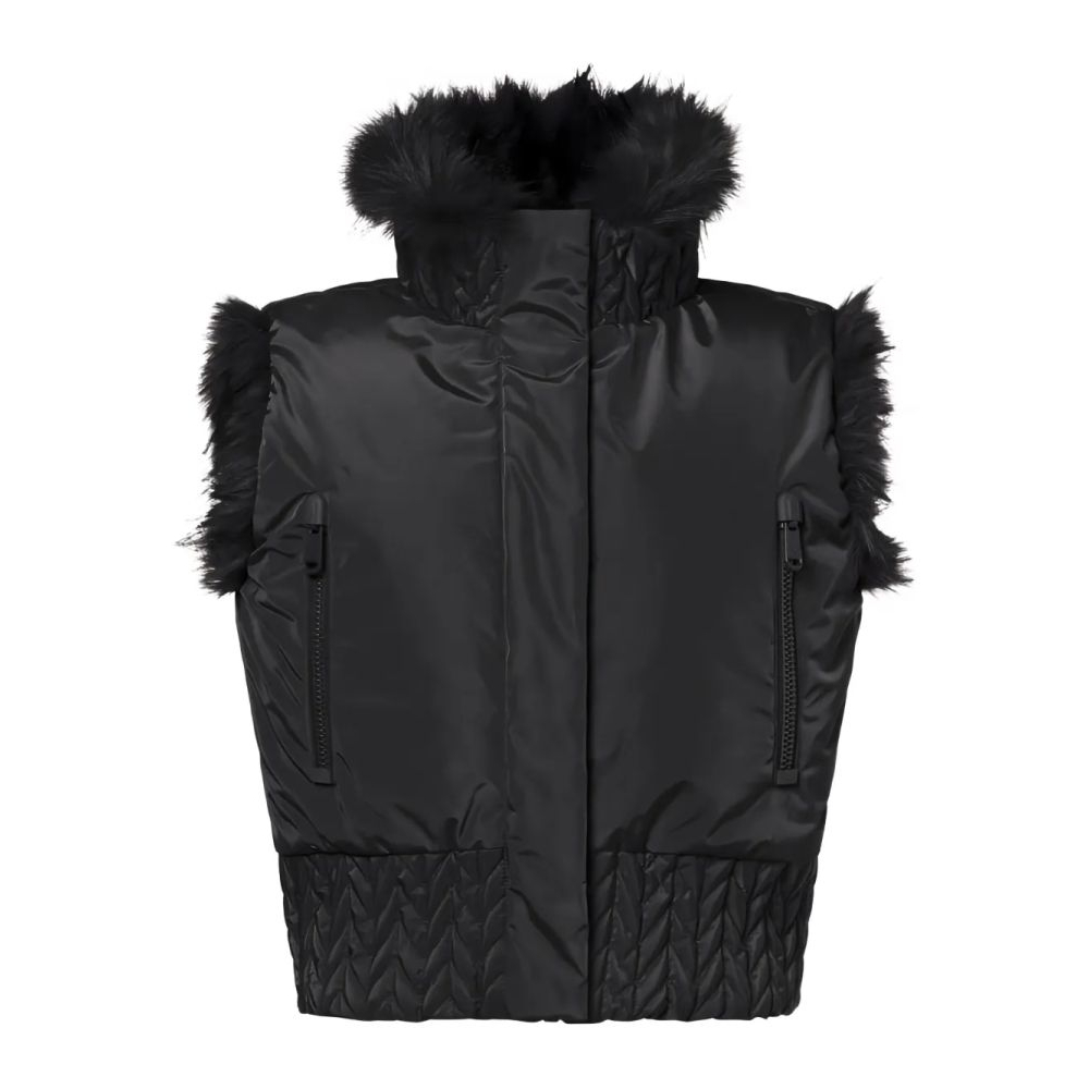 Gilet 'Yara Reversible Faux-Fur Hooded' pour Femmes