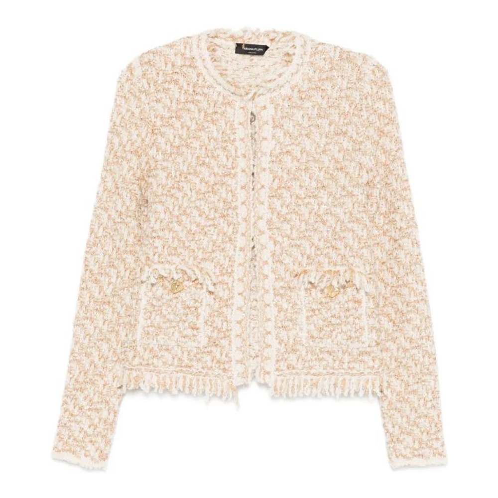 Veste 'Frayed-Edge Tweed' pour Femmes