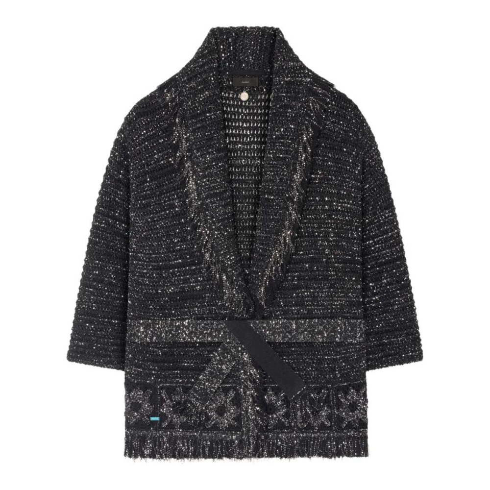 Cardigan 'City Lights Fringed' pour Femmes