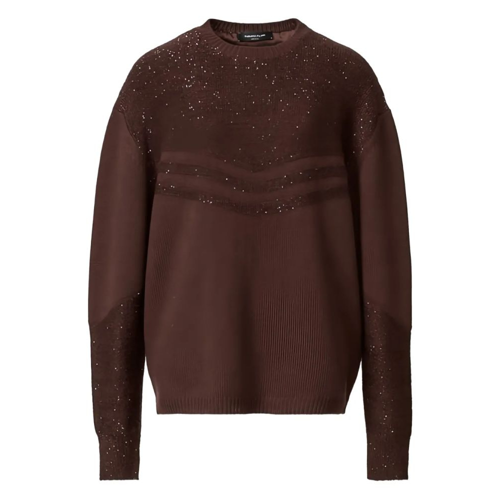 Pull 'Sequin-Embellished Chevron' pour Femmes