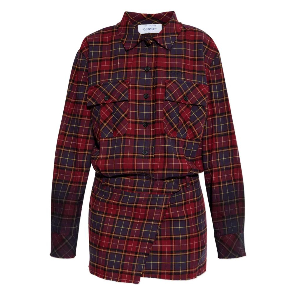 Robe T-shirt 'Checked' pour Femmes