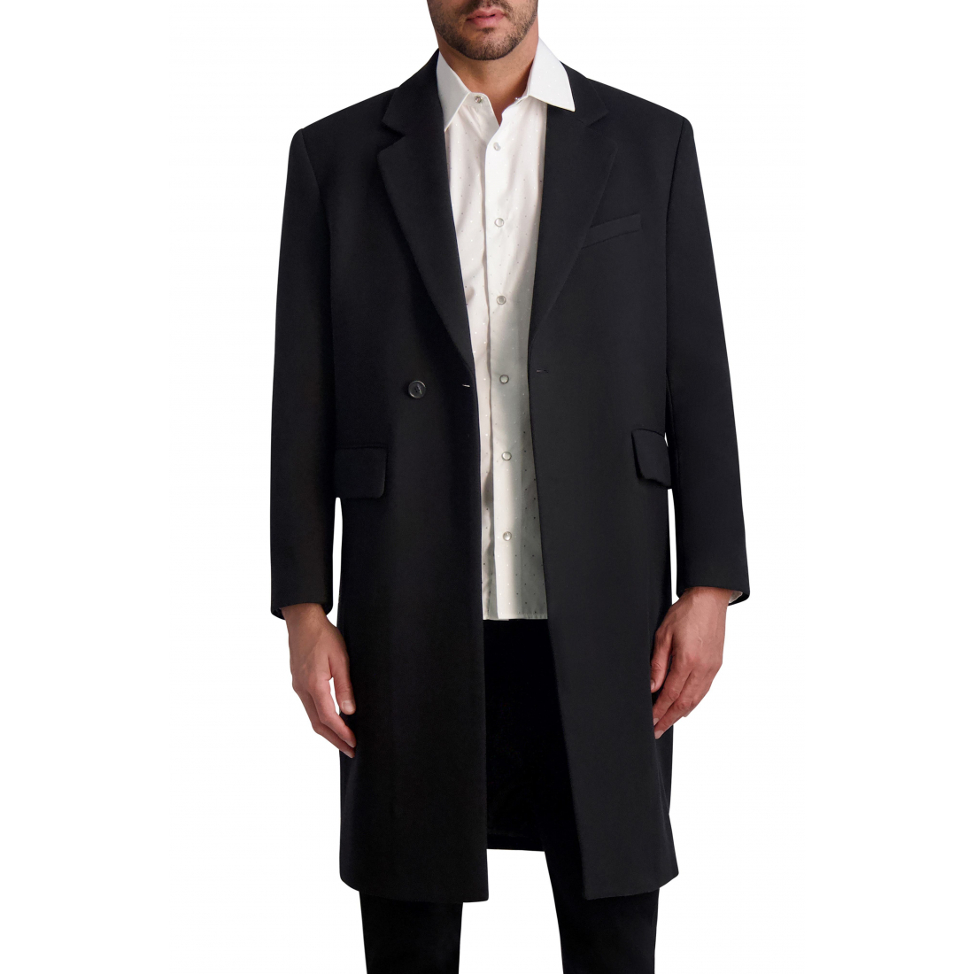 Men's 'One Button Notched Lapel Topcoat'