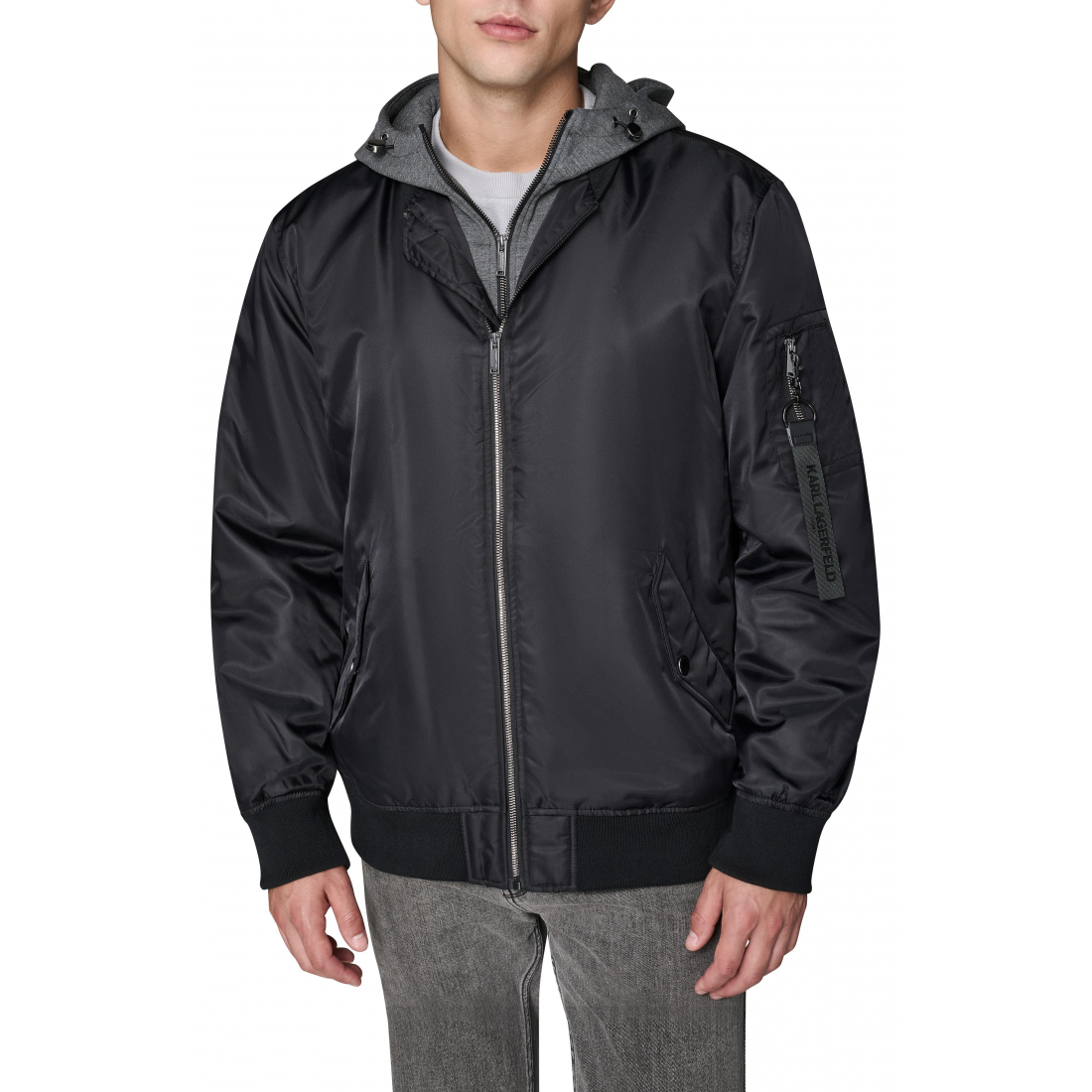 'Full Zip Bomber Jacket' pour Hommes