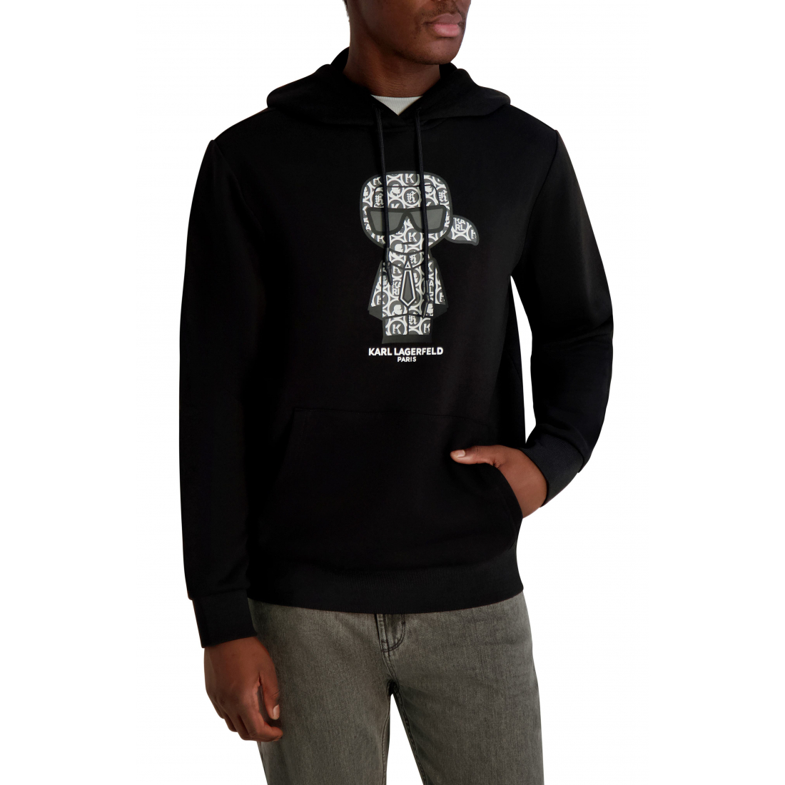 Men's 'Monogram Karl Fleece Graphic Hoodie'