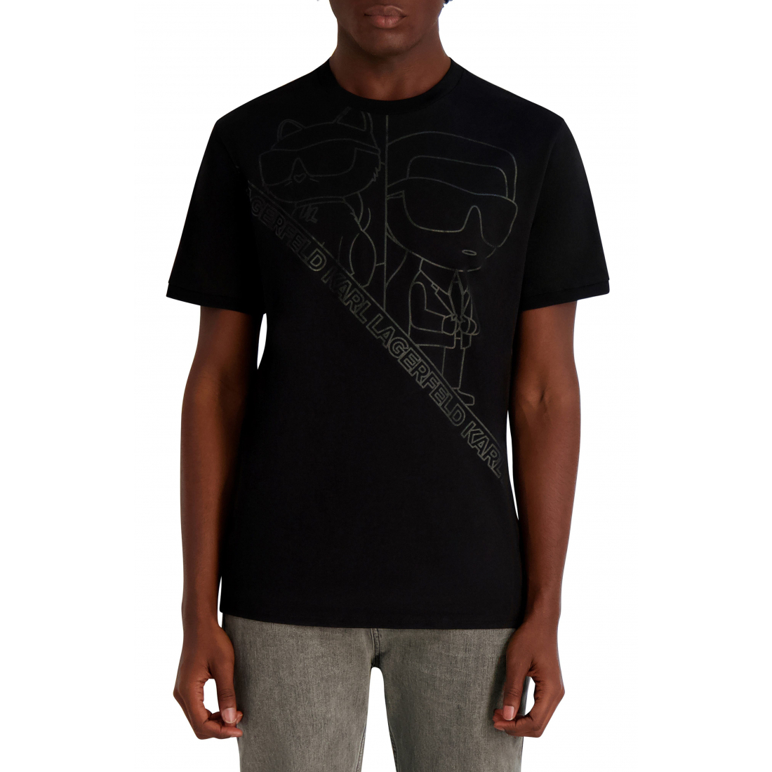 Men's 'Oversized Outline T-Shirt'