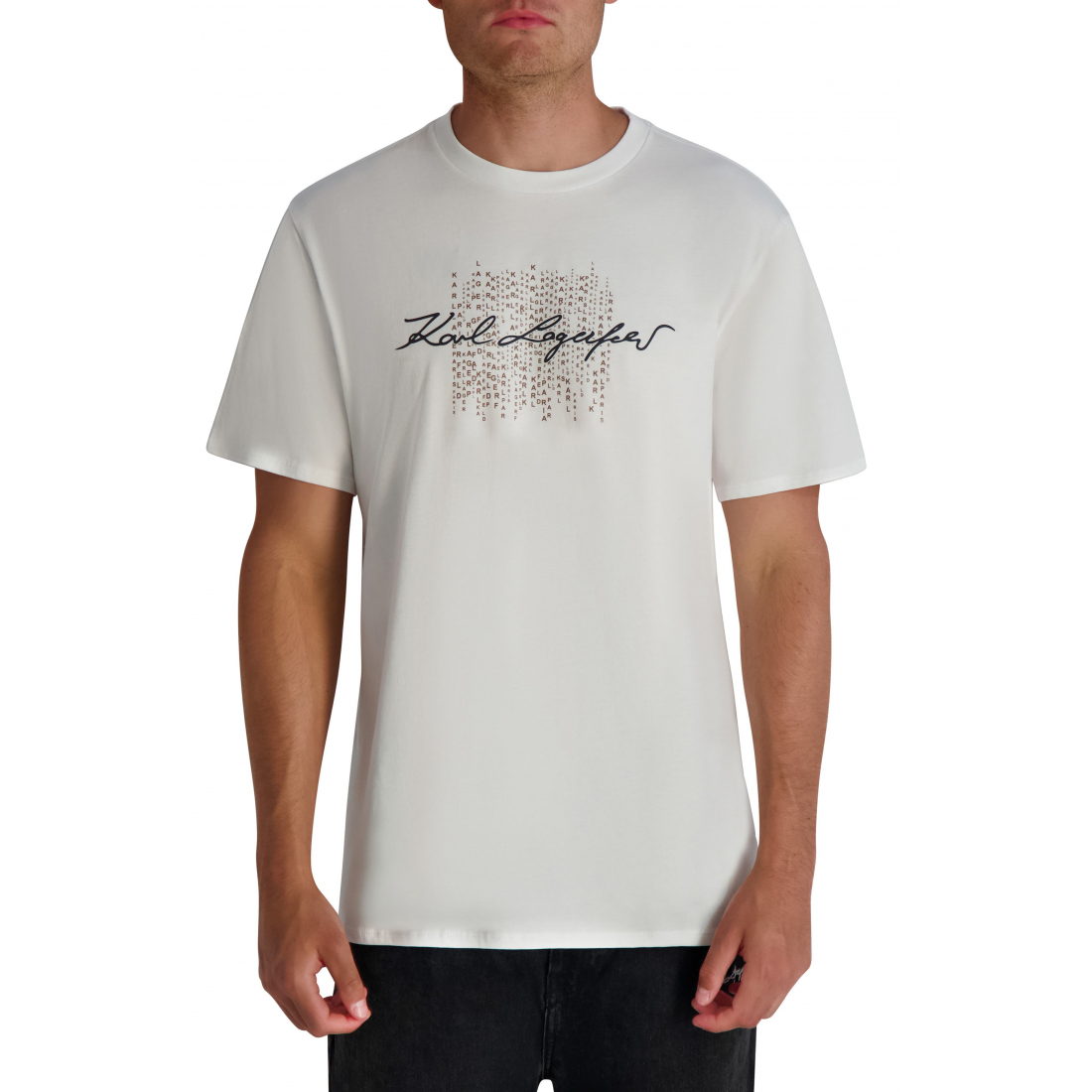 'Printed Signature Graphic T-Shirt' pour Hommes