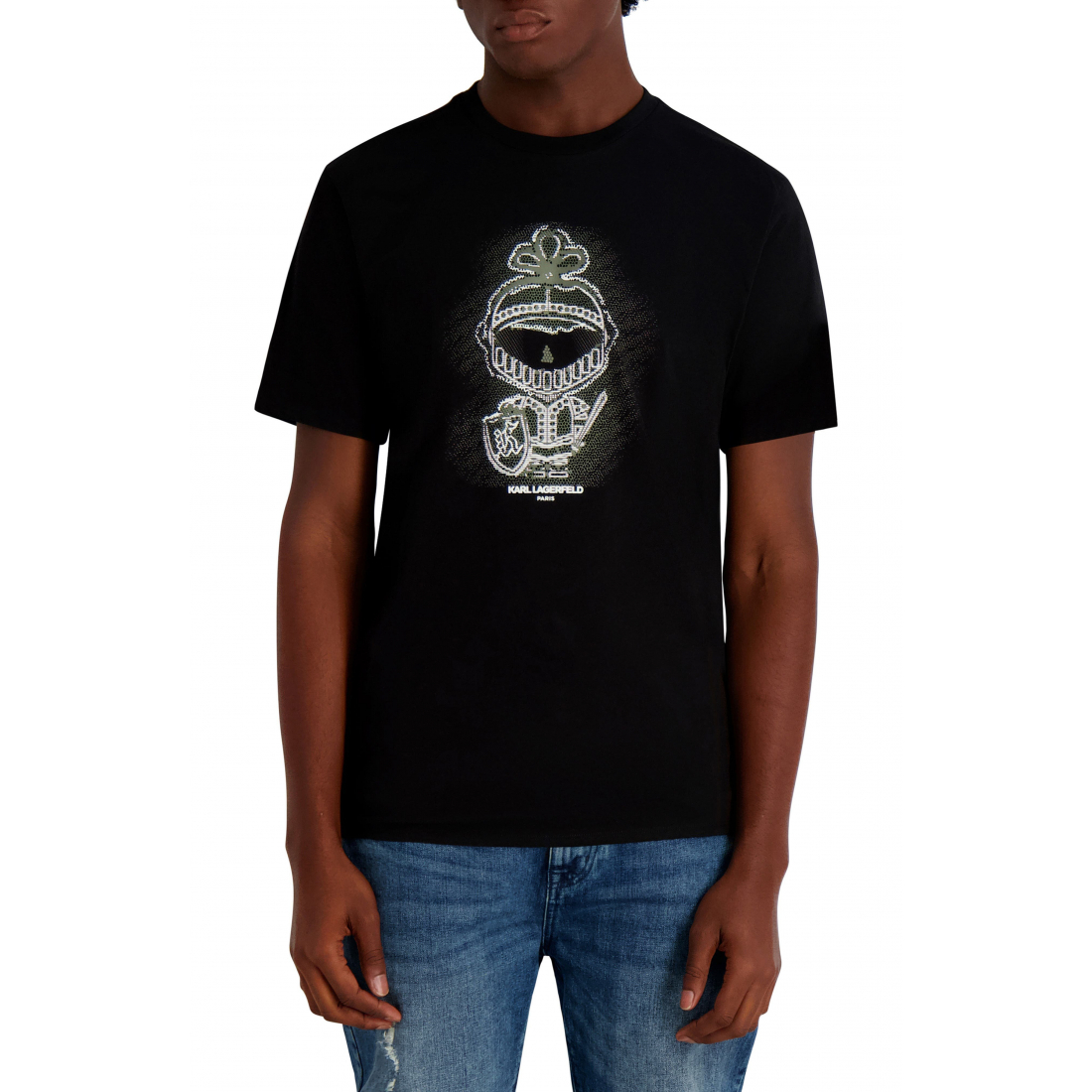 Men's 'Digital Armor Karl Cotton Graphic T-Shirt'