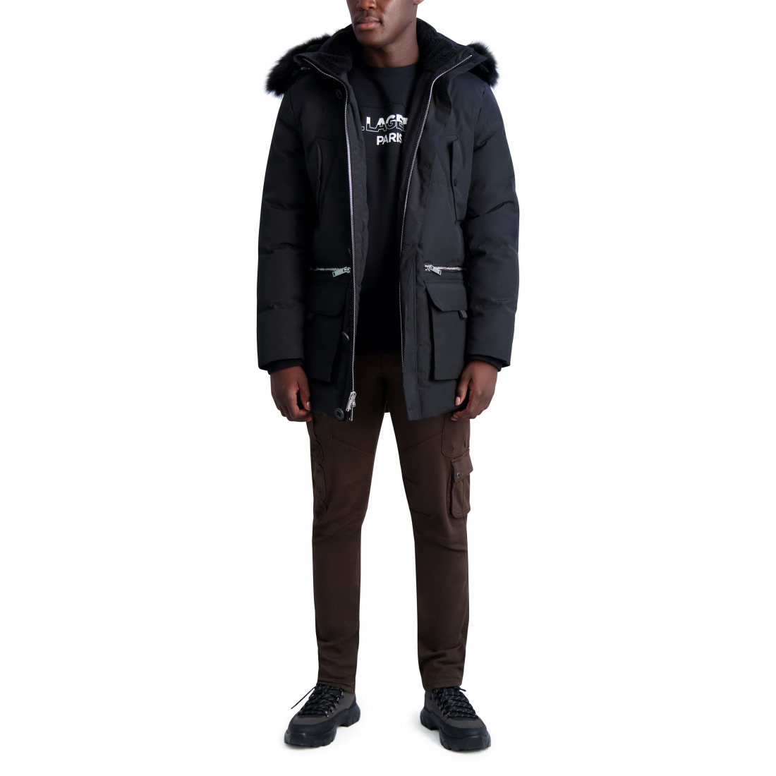 Parka 'Faux Fur Trim' pour Hommes