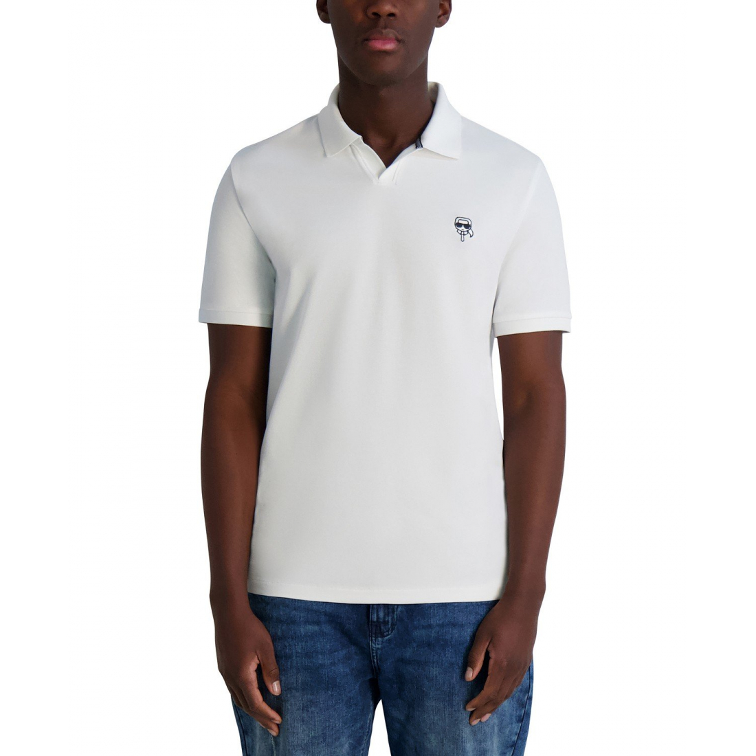 'Short Sleeve Karl Head Logo Pique P' Polohemd für Herren