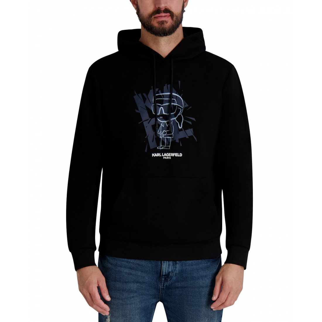 Sweatshirt 'Embroidered Oversized Pull-On' pour Hommes