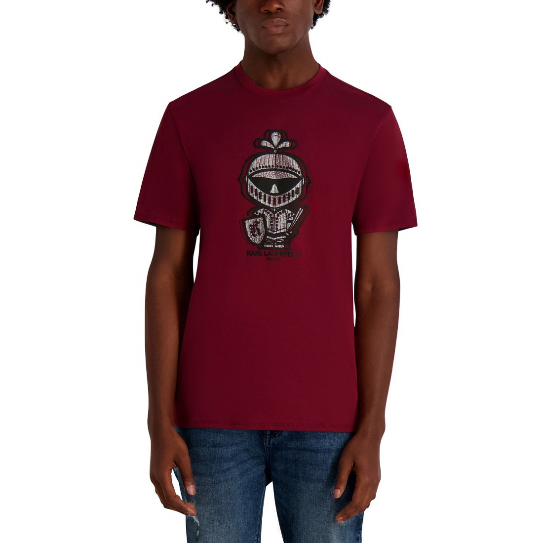 Men's 'Armor Dragon Skin Printed' T-Shirt