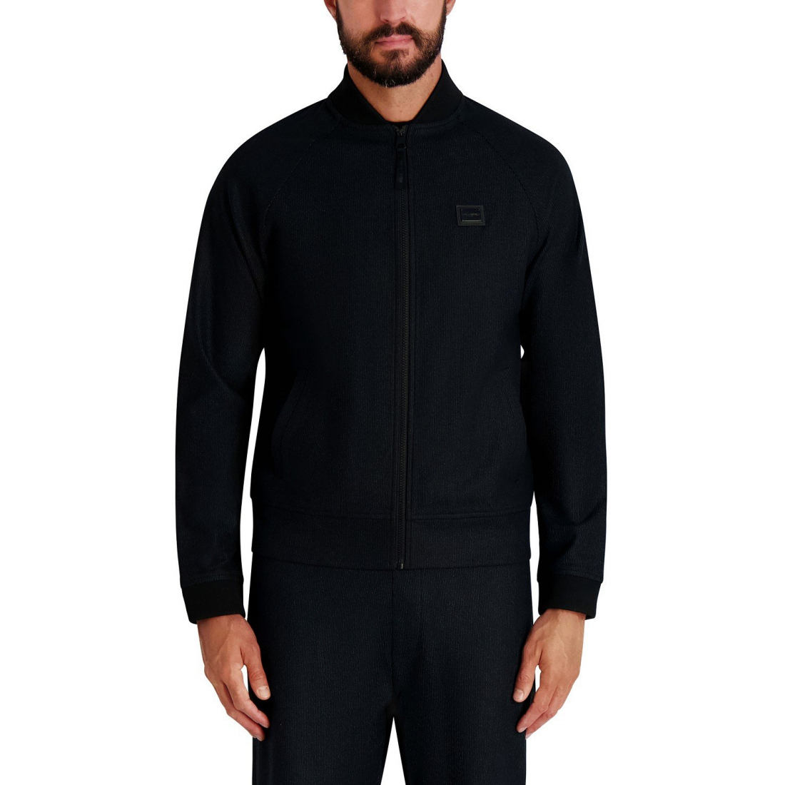 Blouson bomber 'Logo Patch Track' pour Hommes