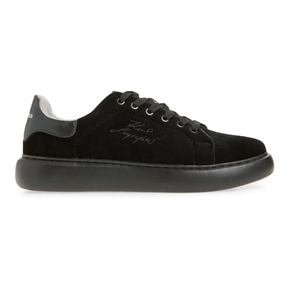 Men's 'Embroidered Logo Velvet' Sneakers