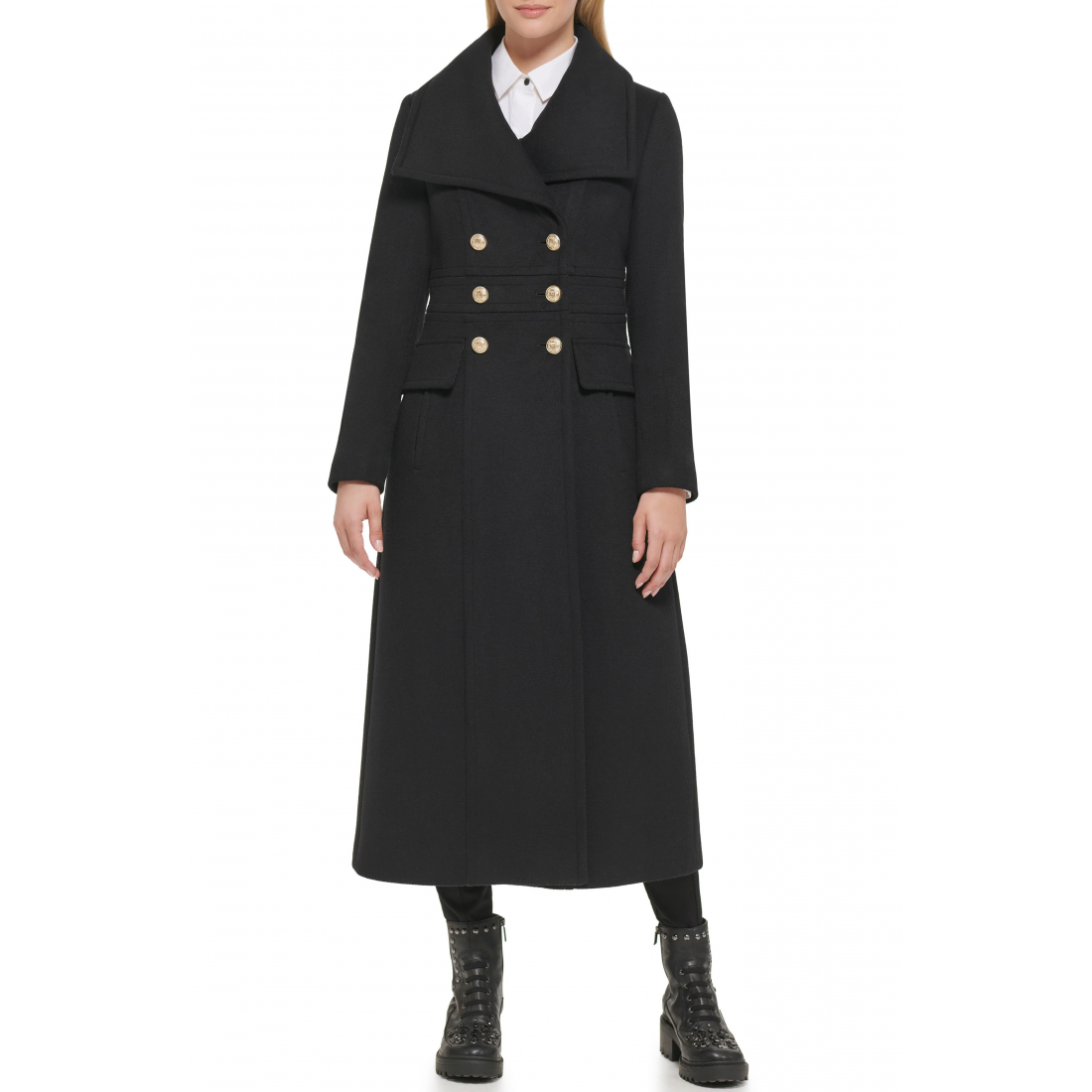 Manteau 'Double Breasted Wool Blend Military' pour Femmes