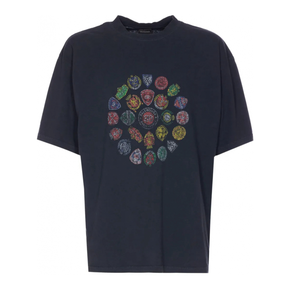 T-shirt 'Printed Crew-Neck' pour Hommes