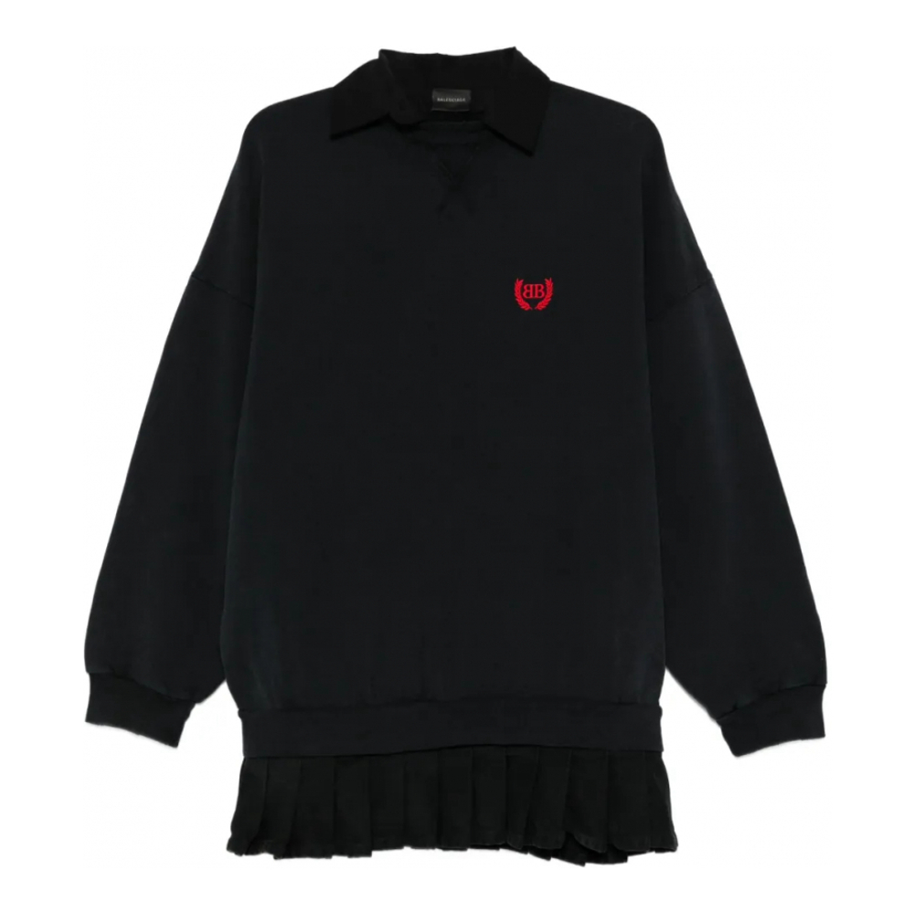 Women's 'Embroidered Pleated' Mini Dress