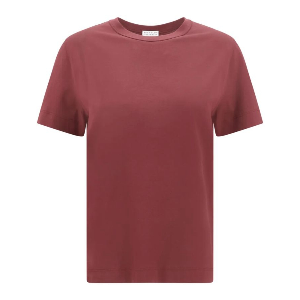 T-shirt 'Jewel-Embellished Ribbed' pour Femmes