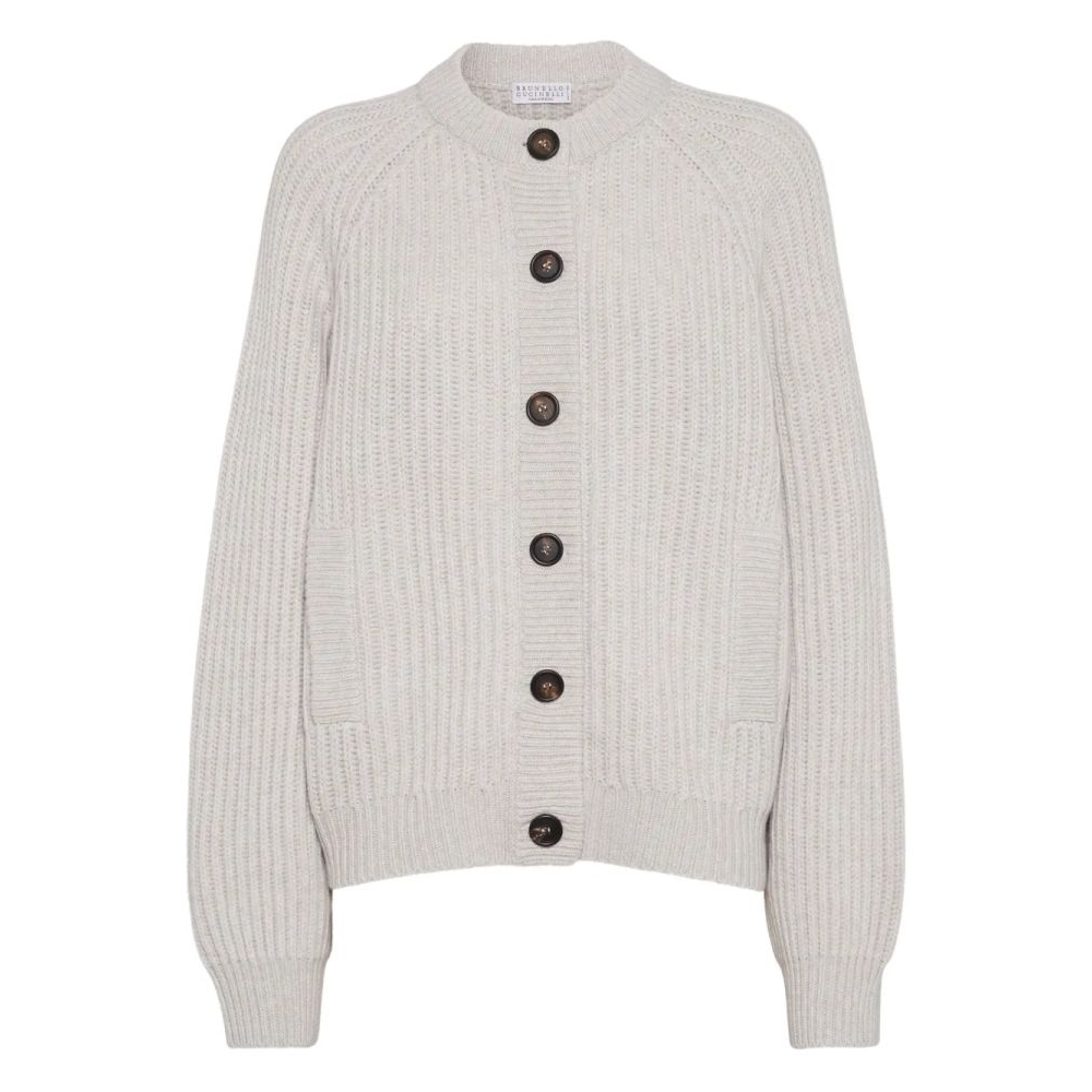 Cardigan 'Ribbed Button-Up' pour Femmes