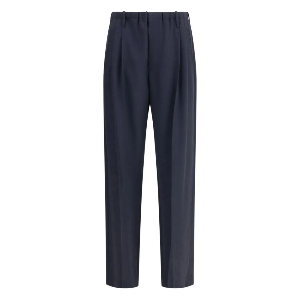 Pantalon 'Elastic-Waistband Pleated' pour Femmes