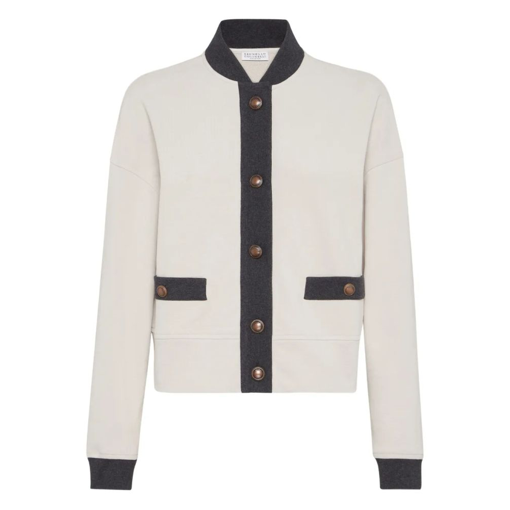 Sweatshirt 'Button-Fastening Panelled' pour Femmes