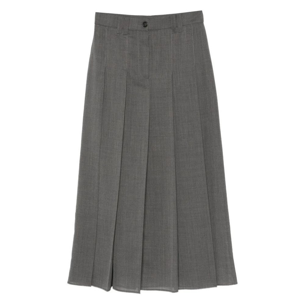 Jupe Midi 'Pleated' pour Femmes