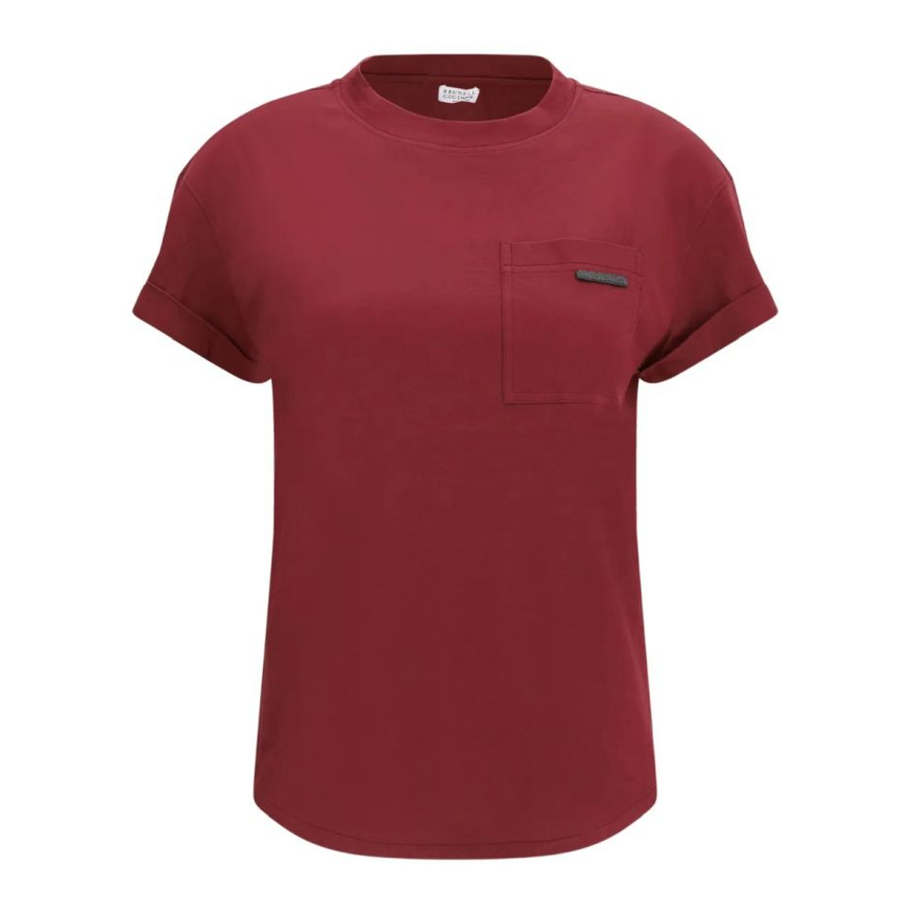 T-shirt 'Monili-Chain Patch-Pocket' pour Femmes