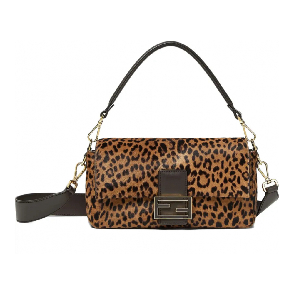 Women's 'Baguette® Leopard-Print Logo-Plaque' Tote Bag