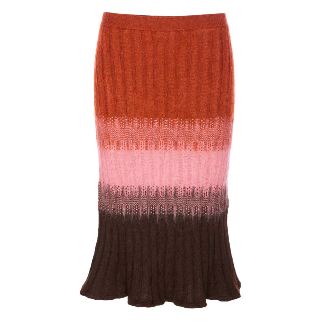 Jupe Midi 'Knitted Embroidered' pour Femmes