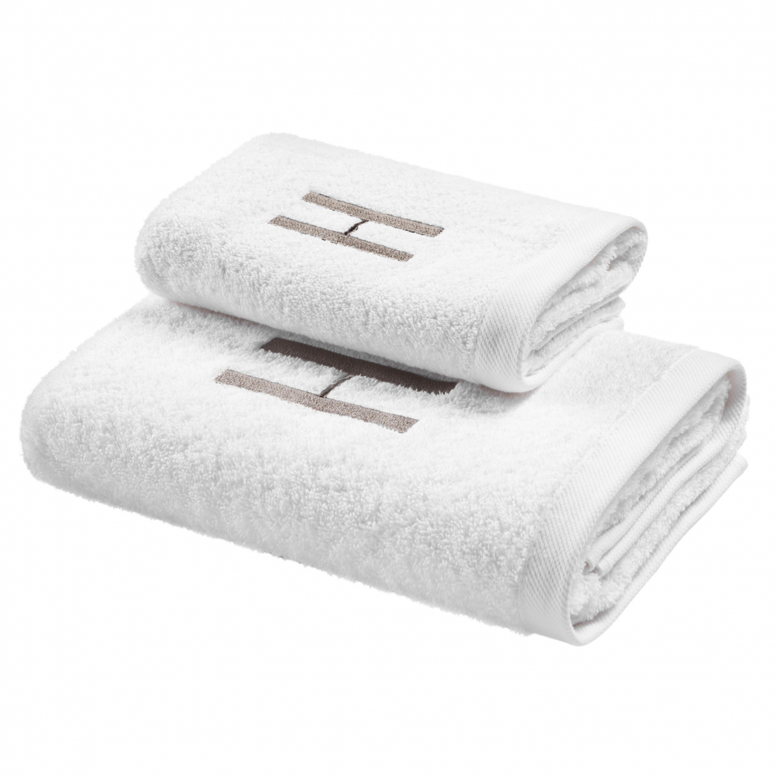 Monogram Hand And Guest Terry Towels Set, H