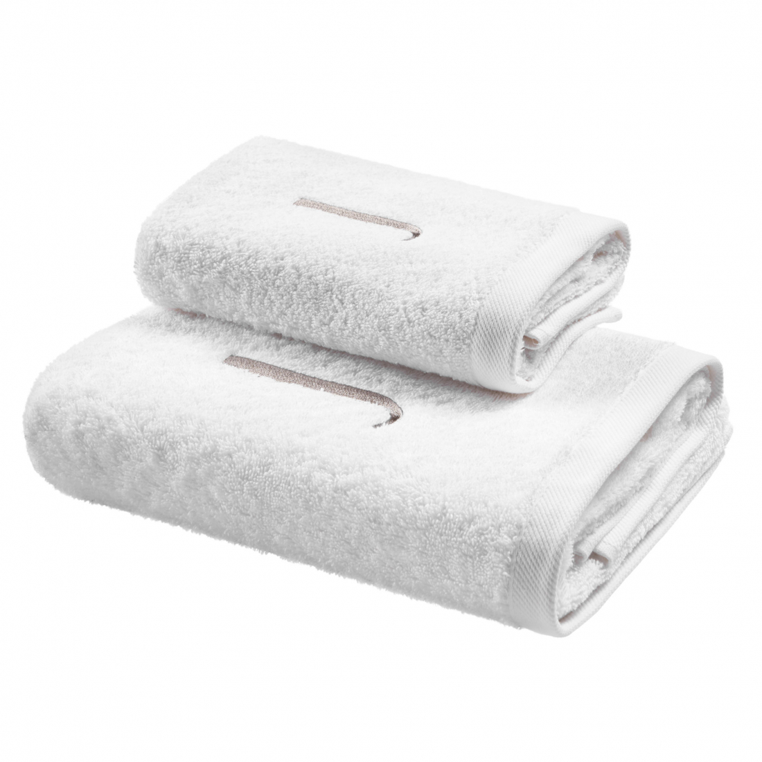 Monogram Hand And Guest Terry Towels Set, J