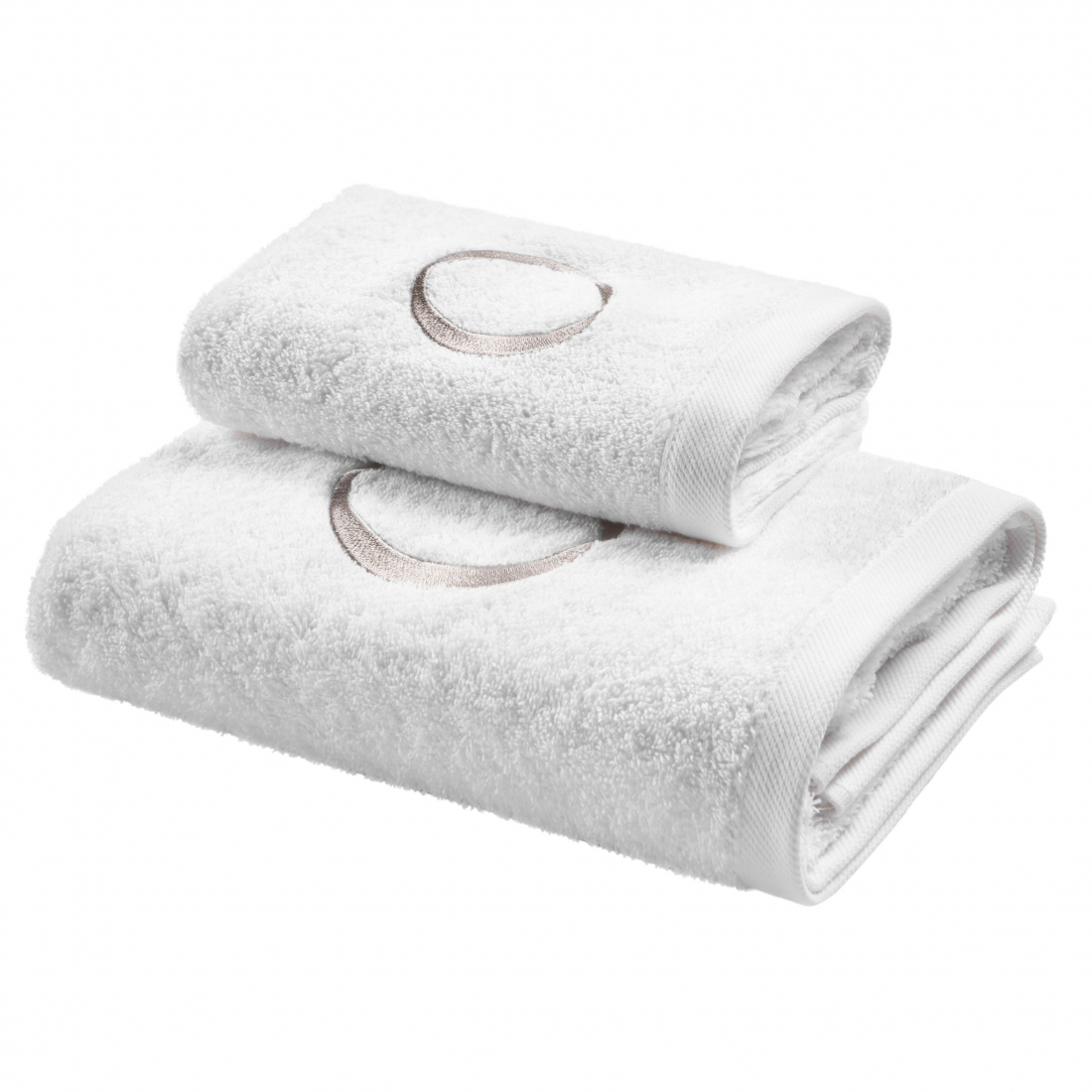 Monogram Hand And Guest Terry Towels Set, O
