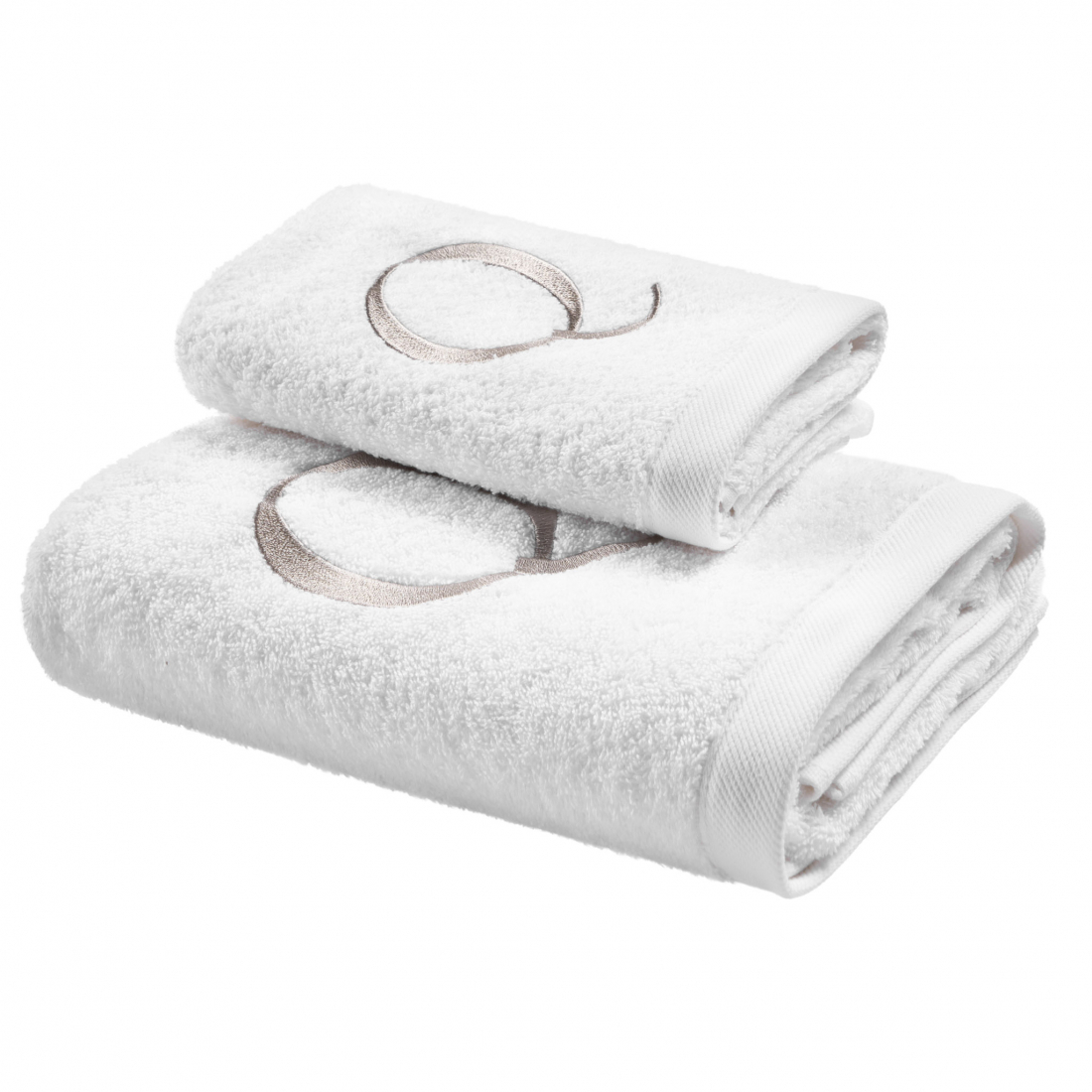 Monogram Hand And Guest Terry Towels Set, Q