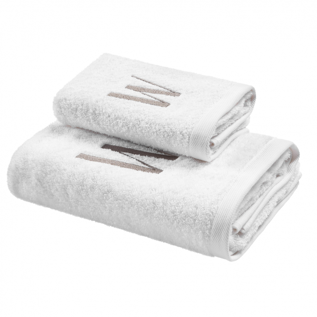 Monogram Hand And Guest Terry Towels Set, W