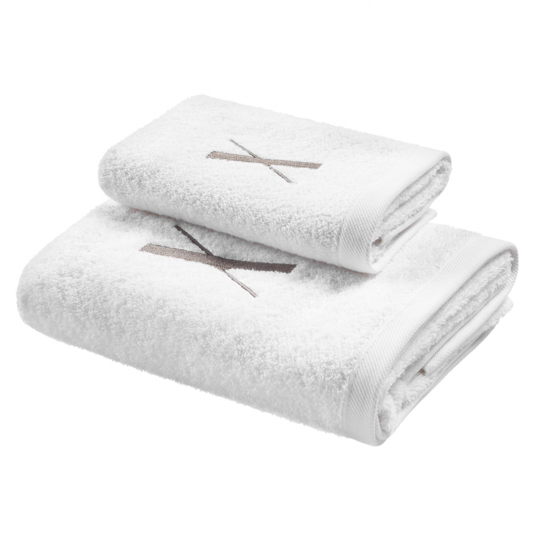 Monogram Hand And Guest Terry Towels Set, X