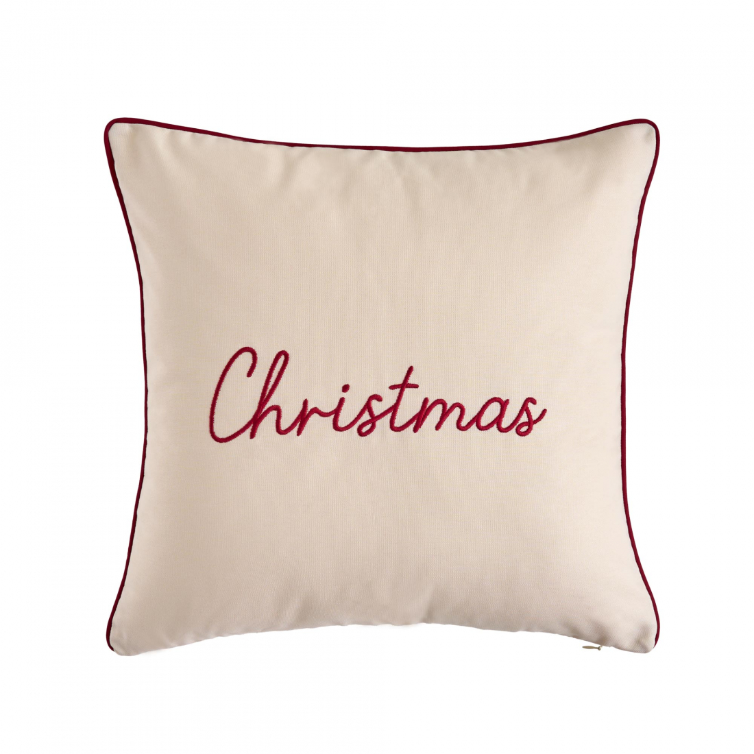 Christmas Decorative Cushion 45x45 cm, Ivory