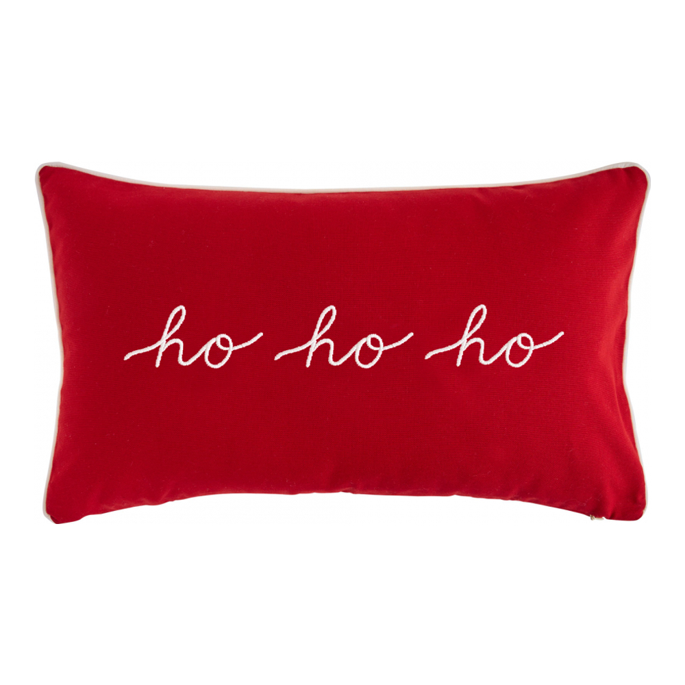 Ho Ho Ho Decorative Cushion 30x50 cm, Cherry