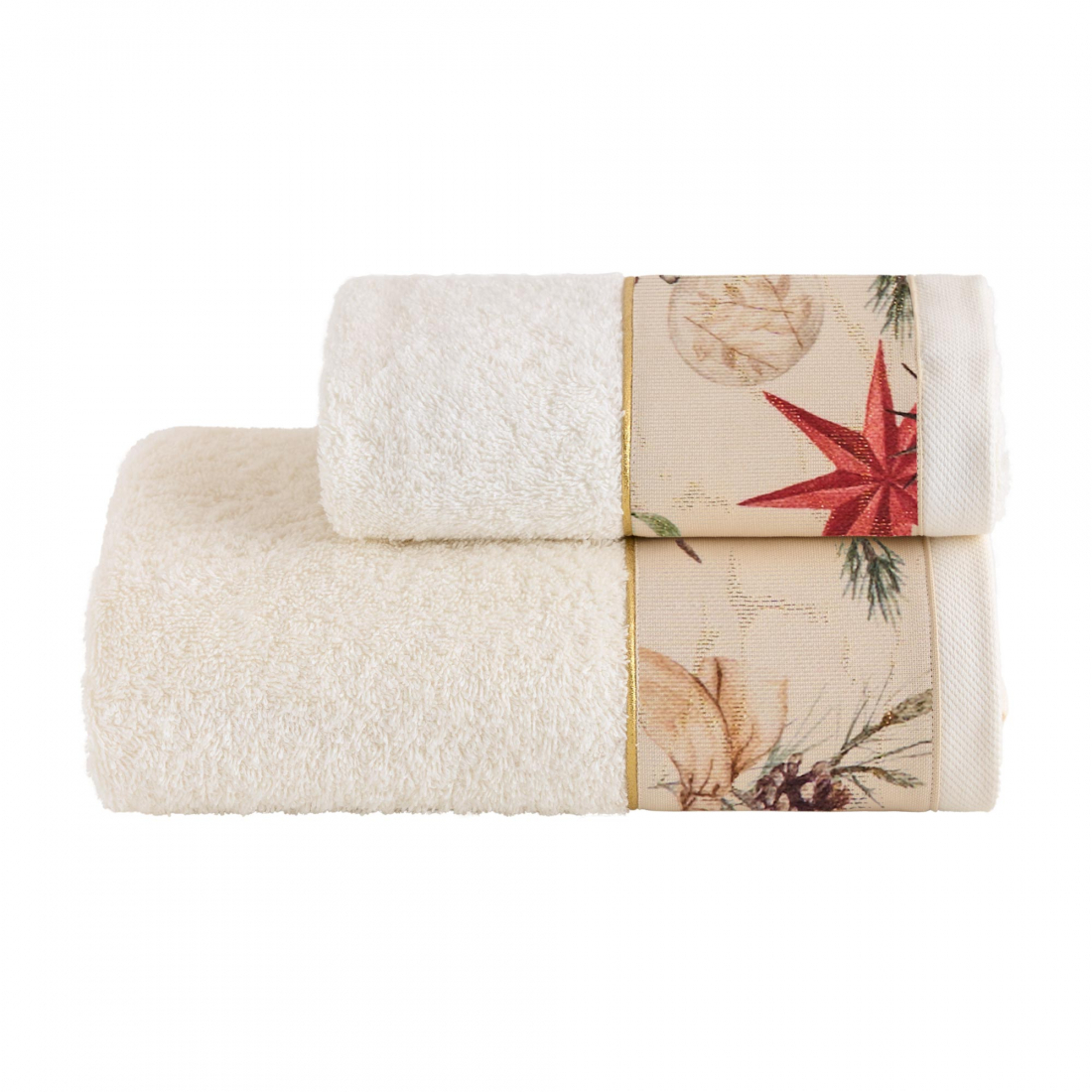 Claus Hand + Guest Terry Towel Set, White