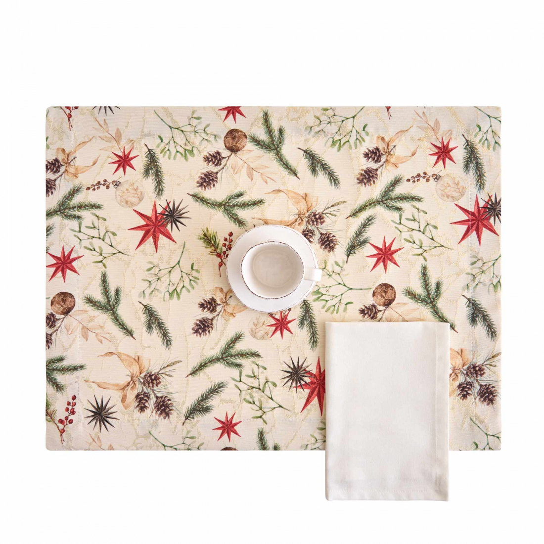 Claus Set Of 2 American Plates + 2 Napkins, Single Variant