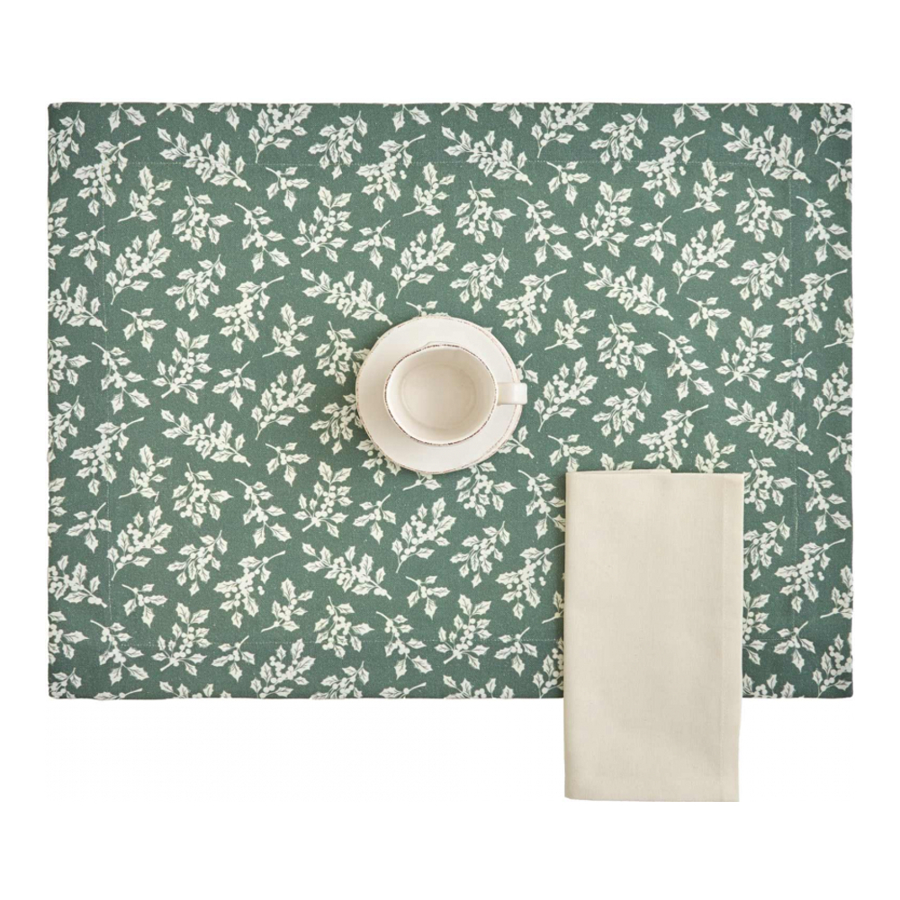 Mistletoe Set 2 American + 2 Napkins, Fir
