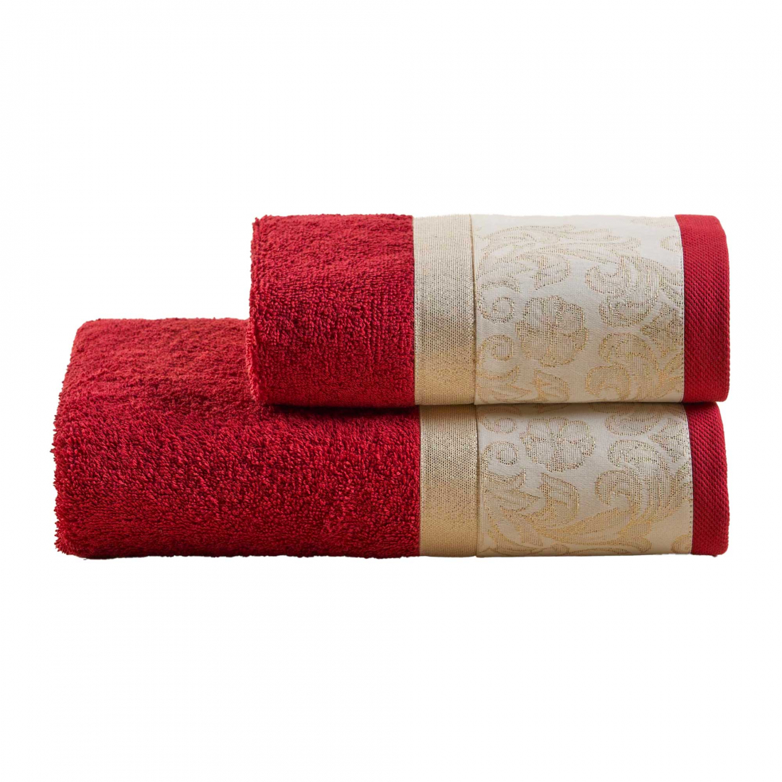 Snow Hand + Guest Terry Towel Set, Valenza/Gold