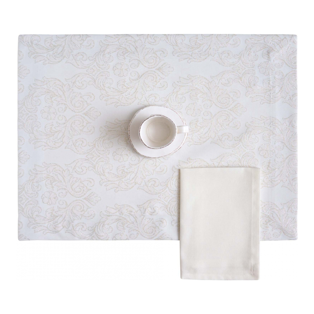 Snow Set 2 American + 2 Napkins, Silver